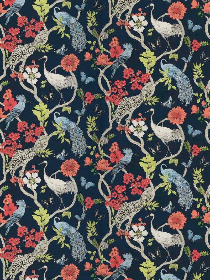 Fabric by the yard - Sound 74445 Indigo Multi