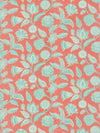 Fabric by the yard - Sound 74502 Coral Aqua