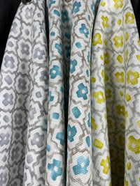 close up three colorways 74562 flagstone aqua sky citrus
