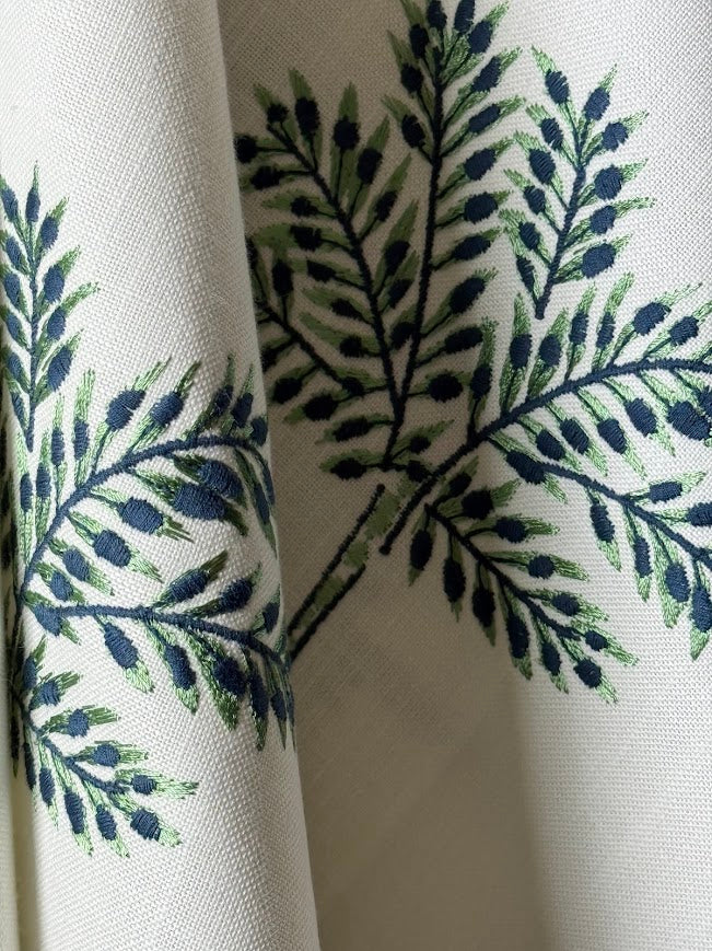 Fabric by the yard - Sound 75564 Navy Palm
