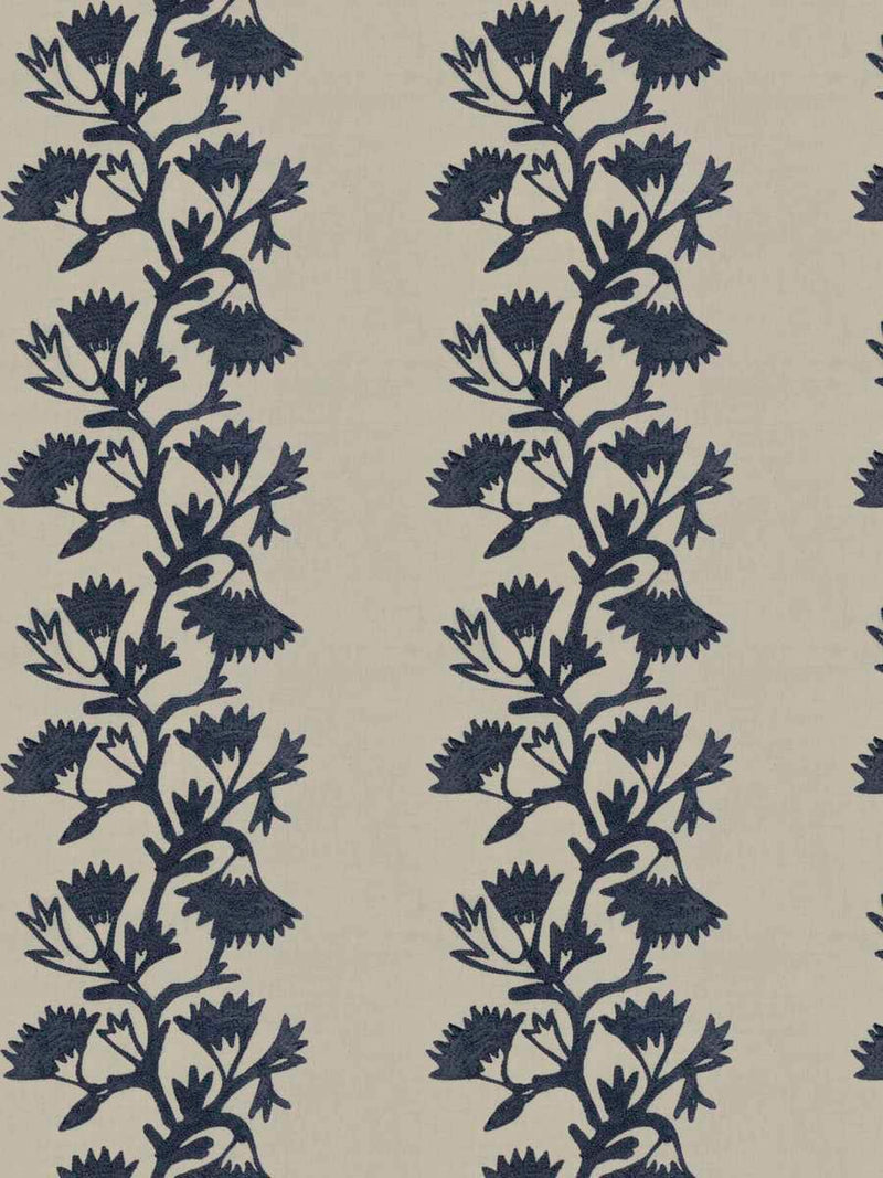 Fabric by the yard - Blossom & Lace 90149 Oxford Blue
