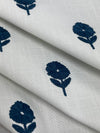 Fabric by the yard - Blossom & Lace 91947 Oxford Blue