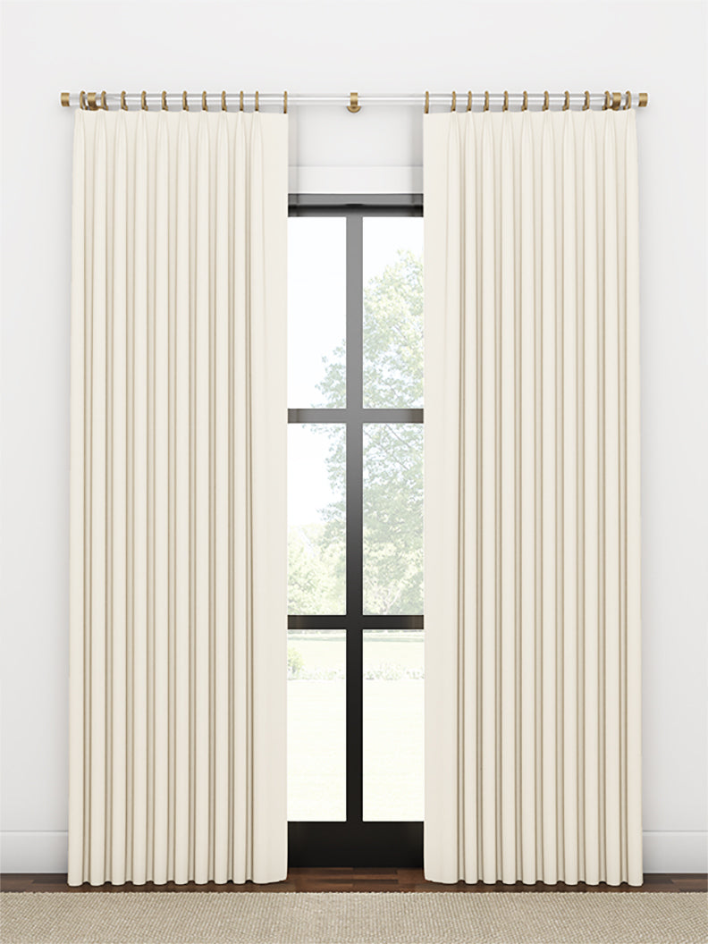 Quick Ship Panel, Euro Pleat, Arundel Linen