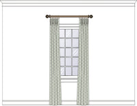Drapery House Panels - 43982 Sold as a pair