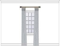 Drapery House Panels - 43982 Sold as a pair