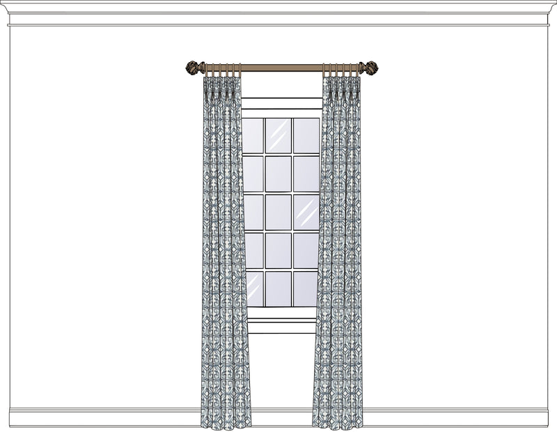 Drapery House Panels - 44069 Sold as a pair