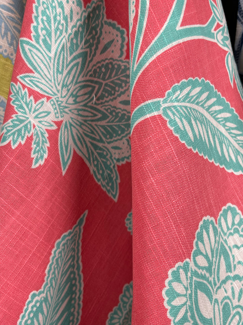 Fabric by the yard - Sound 74502 Coral Aqua