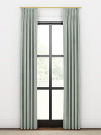 Quick Ship Panel, French Pleat, Pacific Linen, Single Width