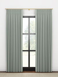 Quick Ship Panel, French Pleat, Pacific Linen, Double Width