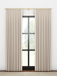 Quick Ship Panel, French Pleat, Pacific Linen, Double Width