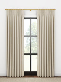 Quick Ship Panel, French Pleat, Pacific Linen, Double Width
