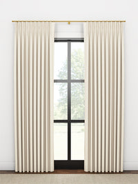 Quick Ship Panel, French Pleat, Pacific Linen, Double Width