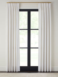 Quick Ship Panel, French Pleat, Pacific Linen, Double Width