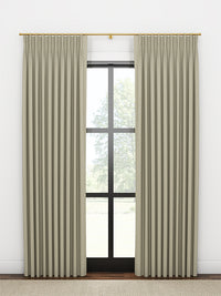Quick Ship Panel, French Pleat, Rosemary Linen, Double Width