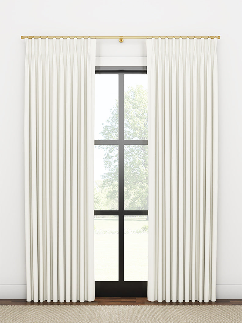 Quick Ship Panel, French Pleat, Rosemary Linen, Double Width