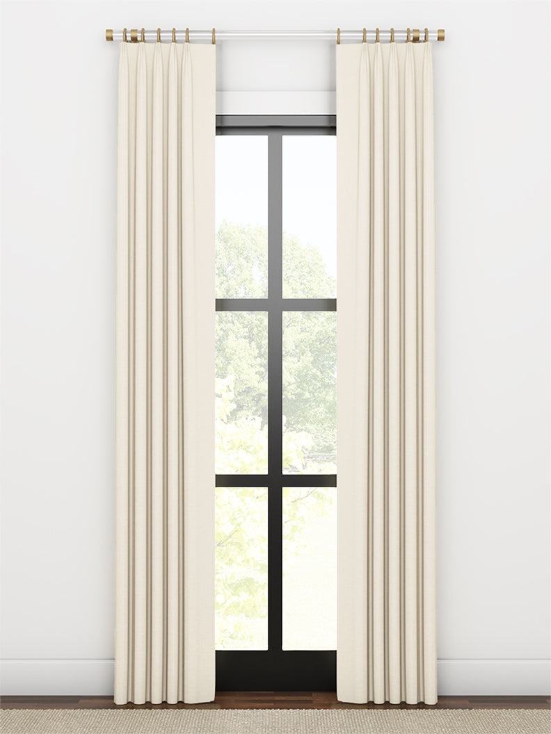 Quick Ship Panel, Euro Pleat, Winslow Linen