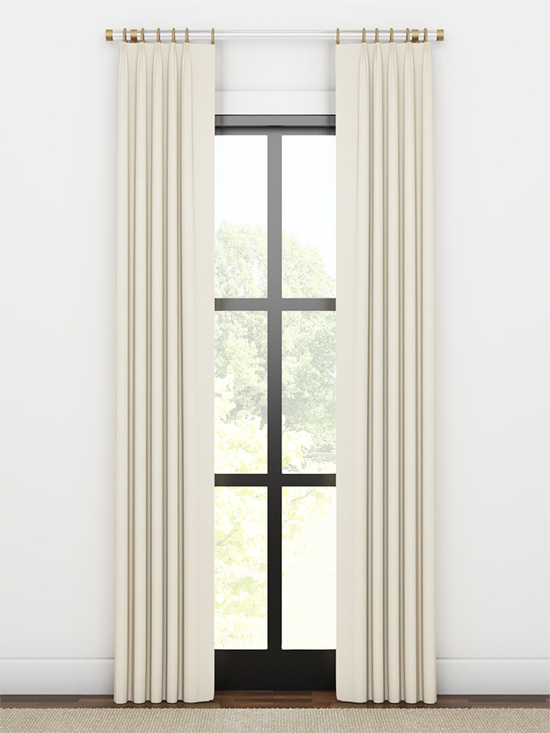 Quick Ship Panel, Euro Pleat, Winslow Linen