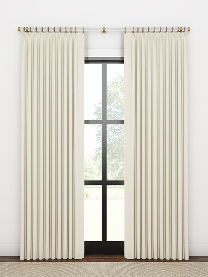 Quick Ship Panel, Euro Pleat, Winslow Linen