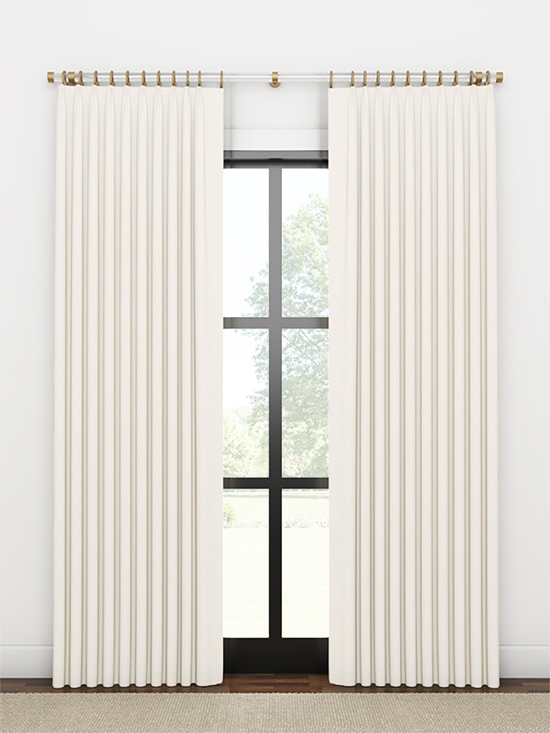 Quick Ship Panel, Euro Pleat, Winslow Linen