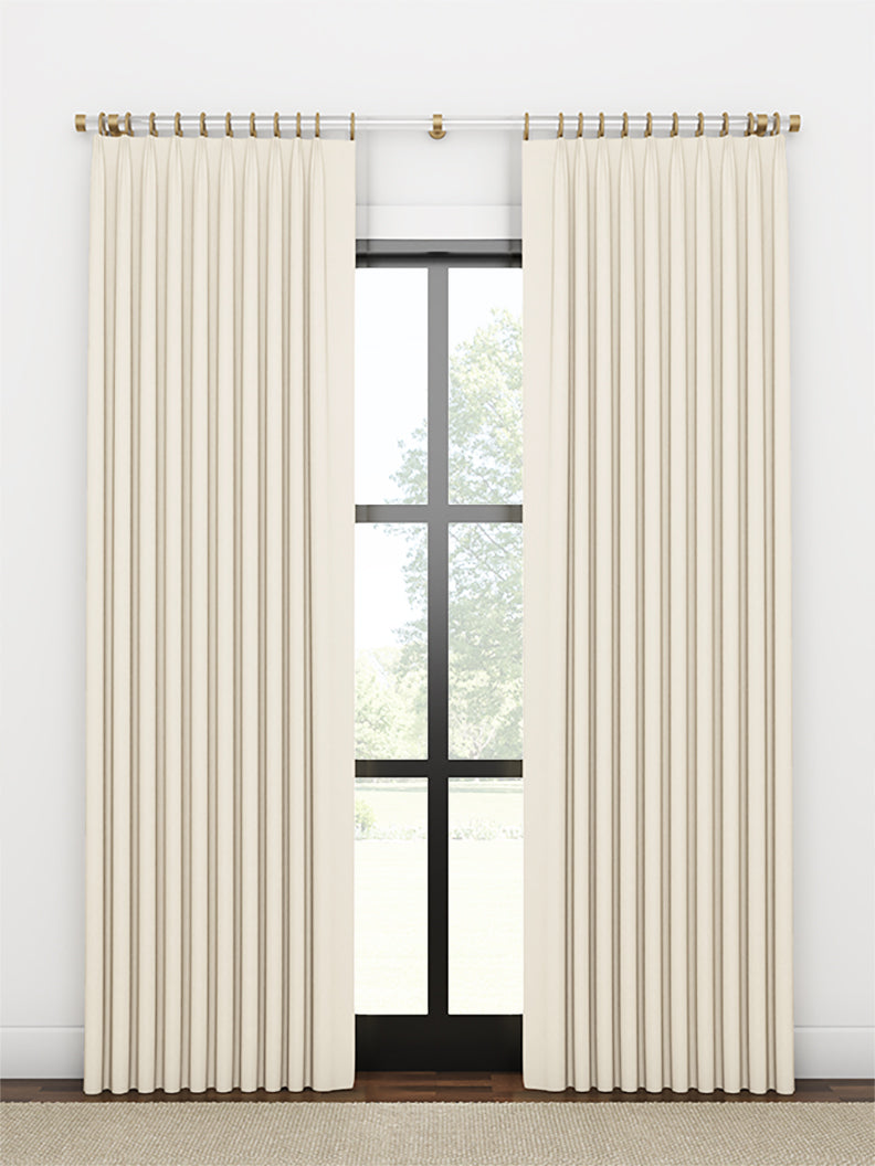 Quick Ship Panel, Euro Pleat, Winslow Linen