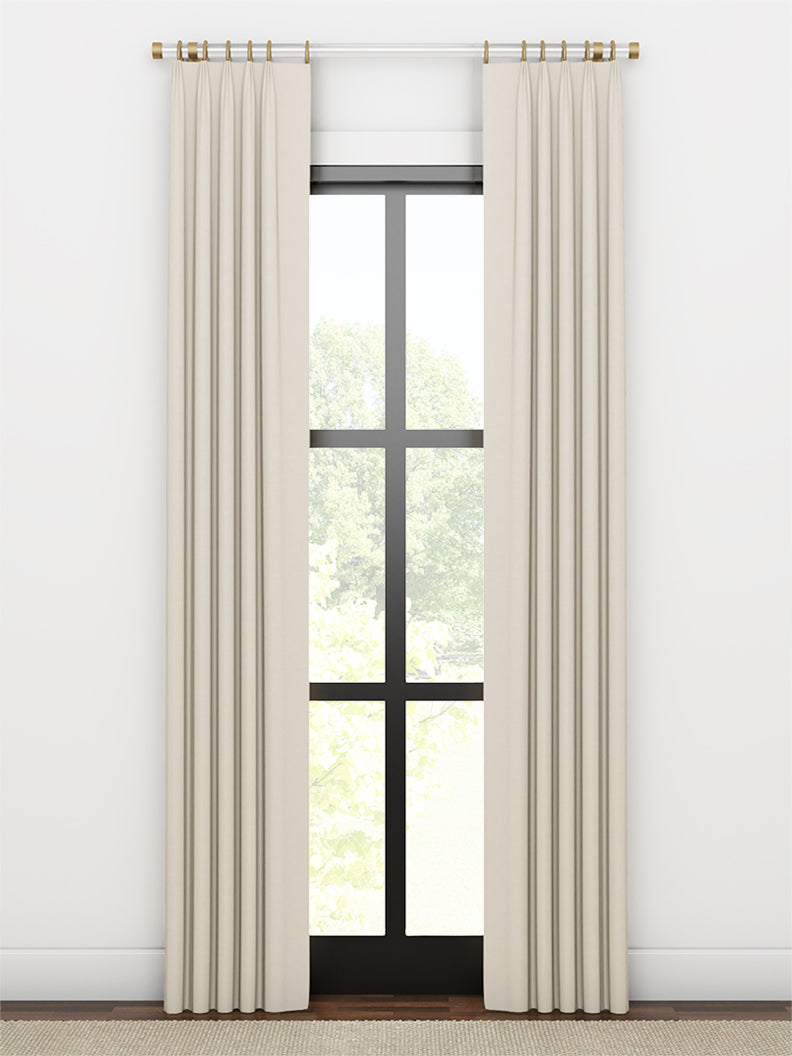 Quick Ship Panel, Euro Pleat, Arundel Linen