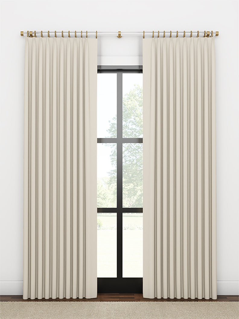 Quick Ship Panel, Euro Pleat, Arundel Linen