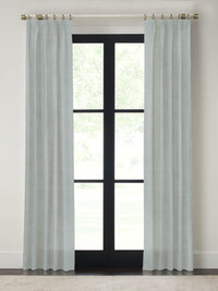 Quick Ship Panel , Euro Pleat, Rosemary Linen, Double Width