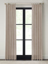 Quick Ship Panel , Euro Pleat, Rosemary Linen, Double Width