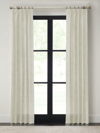 Quick Ship Panel , Euro Pleat, Rosemary Linen, Double Width