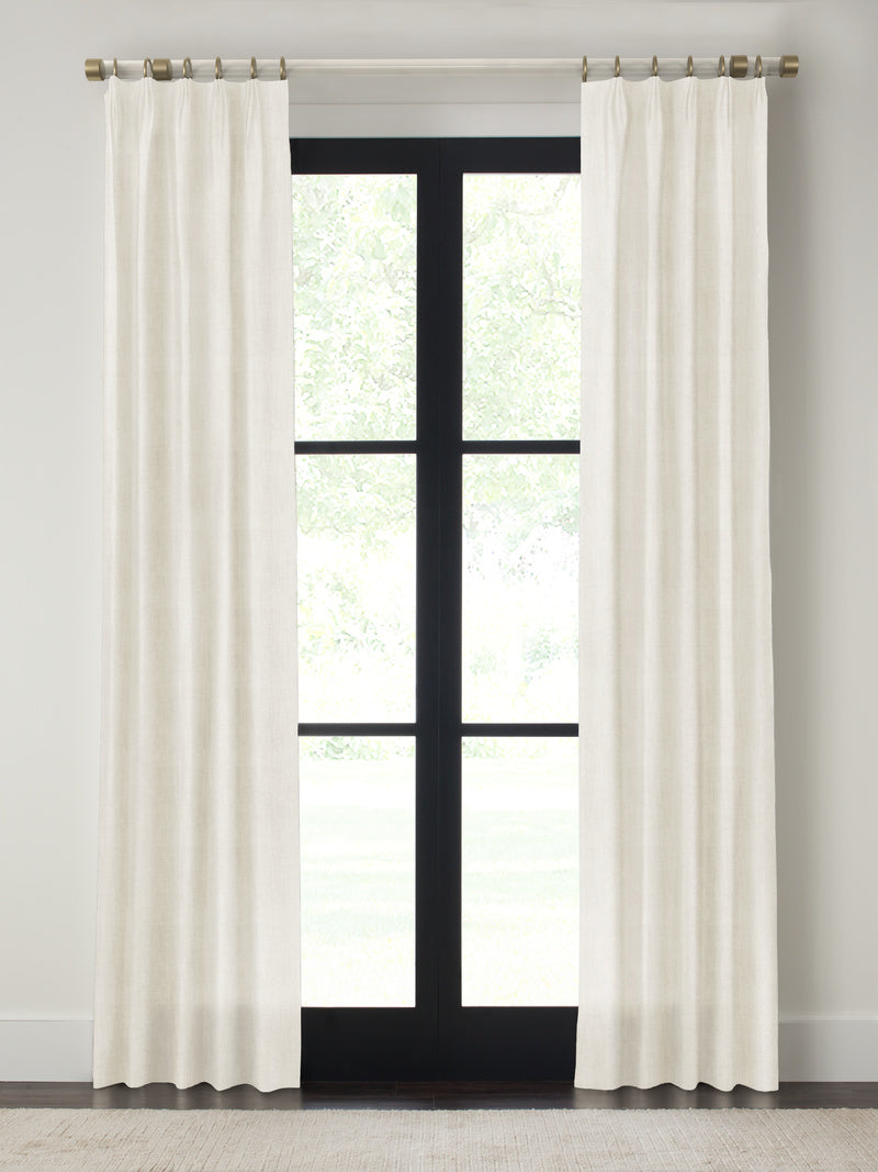 Quick Ship Panel, Euro Pleat, Pacific Linen, Single Width