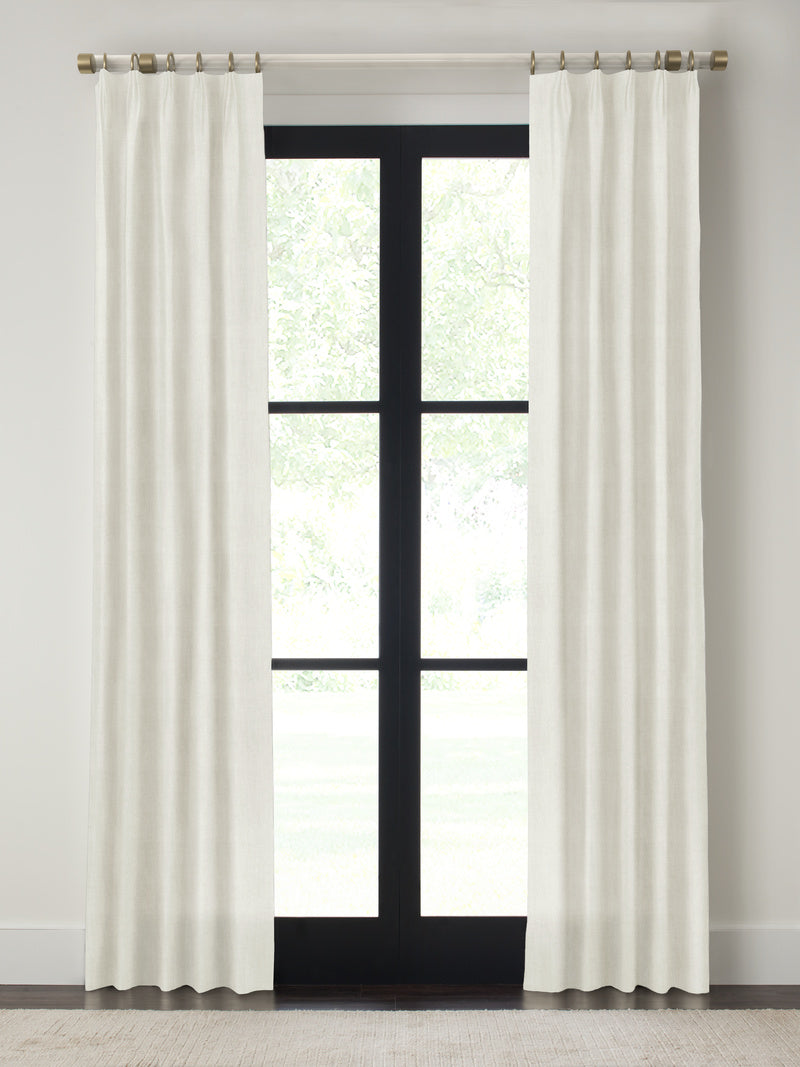 Quick Ship Panel , Euro Pleat, Pacific Linen, Double Width